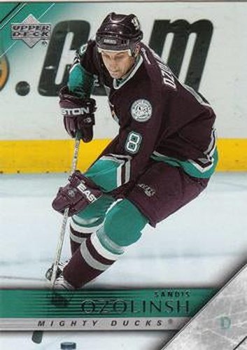#2 Sandis Ozolinsh - Anaheim Mighty Ducks - 2005-06 Upper Deck Hockey