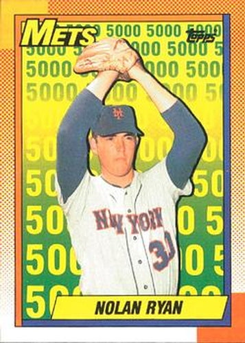 #2 Nolan Ryan - New York Mets - 1990 O-Pee-Chee Baseball