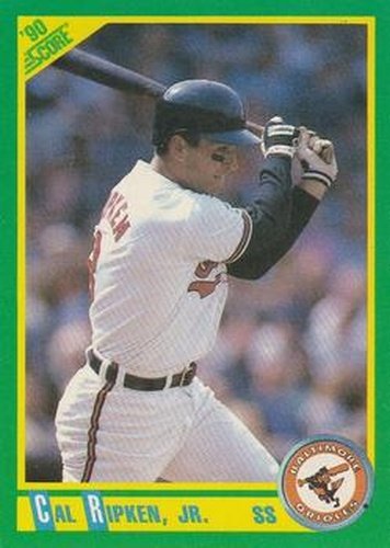 #2 Cal Ripken Jr. - Baltimore Orioles - 1990 Score Baseball