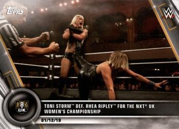 #2 Toni Storm def. Rhea Ripley for the NXT UK Women's Championship - 2020 Topps WWE Women's Division Wrestling