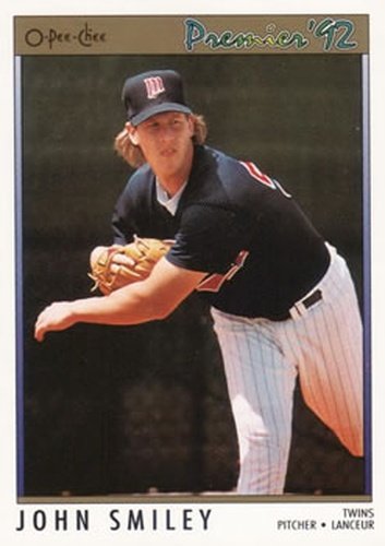#2 John Smiley - Minnesota Twins - 1992 O-Pee-Chee Premier Baseball