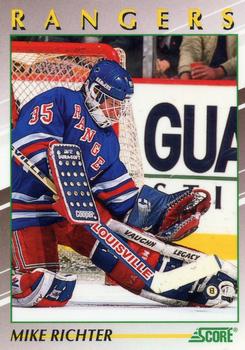 #2 Mike Richter - New York Rangers - 1991-92 Score Young Superstars Hockey