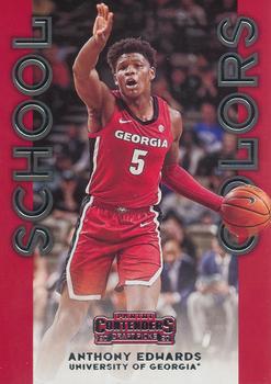 #2 Anthony Edwards - Georgia Bulldogs - 2020 Panini Contenders Draft Picks - School Colors Basketball