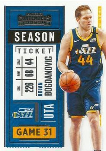 #2 Bojan Bogdanovic - Utah Jazz - 2020-21 Panini Contenders Basketball