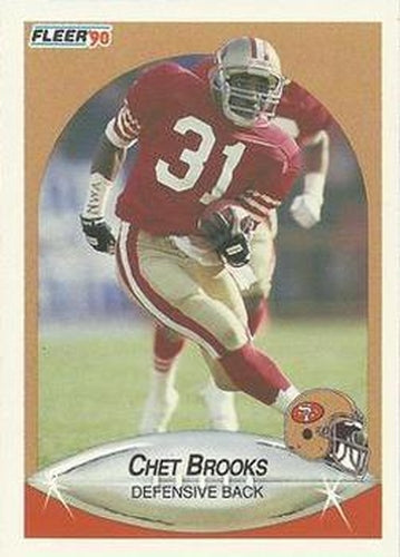 #2 Chet Brooks - San Francisco 49ers - 1990 Fleer Football