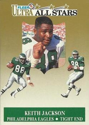 #2 Keith Jackson - Philadelphia Eagles - 1991 Ultra Football - All Stars