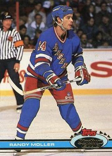 #2 Randy Moller - New York Rangers - 1991-92 Stadium Club Hockey