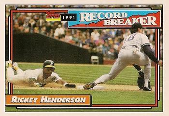 #2 Rickey Henderson - Oakland Athletics - 1992 Topps Baseball