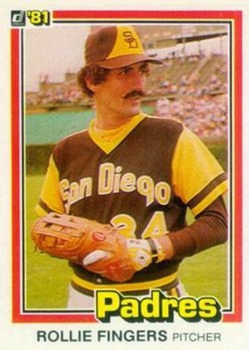 2 Rollie Fingers - San Diego Padres - 1981 Donruss Baseball