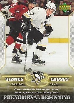 #2 Sidney Crosby - Pittsburgh Penguins - 2005-06 Upper Deck Phenomenal Beginning Hockey