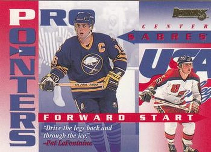 #2 Pat LaFontaine - Buffalo Sabres / USA - 1995-96 Donruss Hockey - Pro Pointers