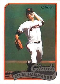 #2 Atlee Hammaker - San Francisco Giants - 1989 O-Pee-Chee Baseball