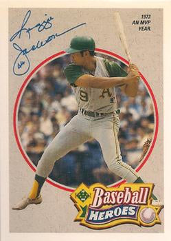 #2 Reggie Jackson - Oakland Athletics - 1990 Upper Deck Baseball - Baseball Heroes: Reggie Jackson