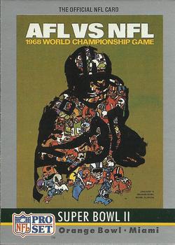 #2 Super Bowl II - Green Bay Packers / Oakland Raiders - 1990 Pro Set Football - Super Bowl Collectibles