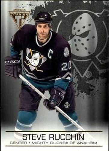 #2 Steve Rucchin - Anaheim Mighty Ducks - 2003-04 Pacific Private Stock Titanium Hockey