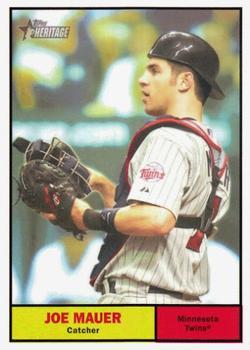 #2a Joe Mauer - Minnesota Twins - 2010 Topps Heritage Baseball