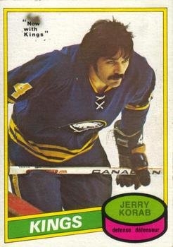 #300 Jerry Korab - Los Angeles Kings - 1980-81 O-Pee-Chee Hockey