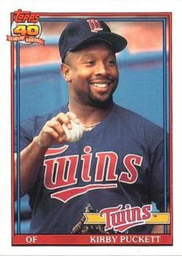 #300 Kirby Puckett - Minnesota Twins - 1991 O-Pee-Chee Baseball