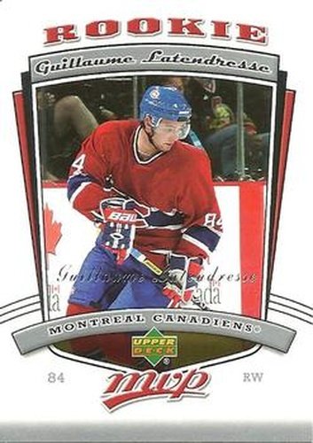 #300 Guillaume Latendresse - Montreal Canadiens - 2006-07 Upper Deck MVP Hockey