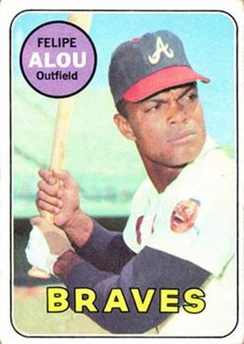 #300 Felipe Alou - Atlanta Braves - 1969 Topps Baseball