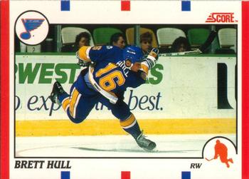 #300 Brett Hull - St. Louis Blues - 1990-91 Score Canadian Hockey