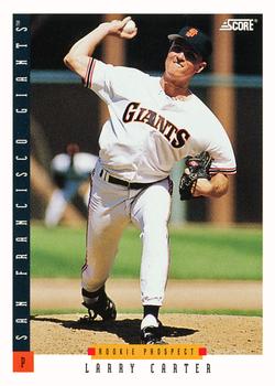 #300 Larry Carter - San Francisco Giants - 1993 Score Baseball