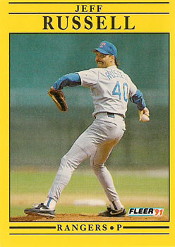 #300 Jeff Russell - Texas Rangers - 1991 Fleer Baseball