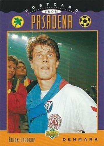 #301 Brian Laudrup - Denmark - 1994 Upper Deck World Cup Contenders English/Spanish Soccer
