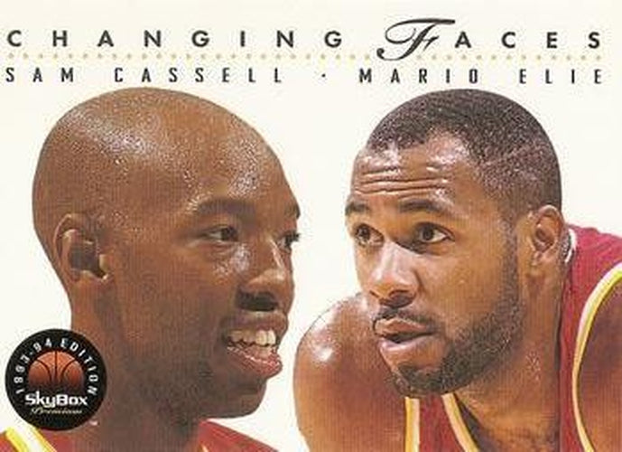 #301 Sam Cassell / Mario Elie - Houston Rockets - 1993-94 SkyBox Premium Basketball