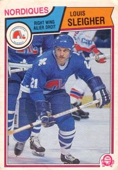 #301 Louis Sleigher - Quebec Nordiques - 1983-84 O-Pee-Chee Hockey