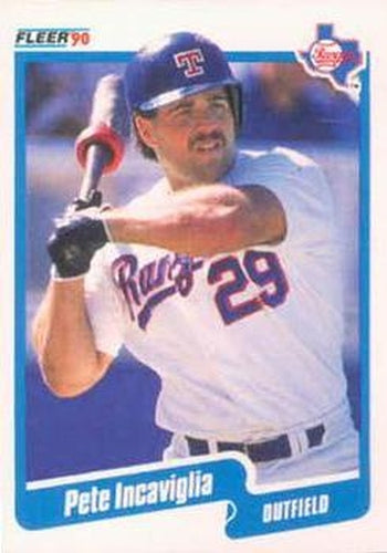 #301 Pete Incaviglia - Texas Rangers - 1990 Fleer USA Baseball