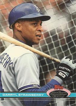 #301 Darryl Strawberry - Los Angeles Dodgers - 1991 Stadium Club Baseball