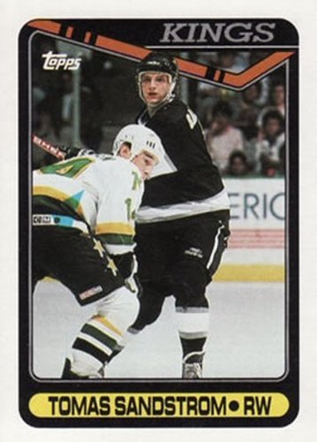 #301 Tomas Sandstrom - Los Angeles Kings - 1990-91 Topps Hockey