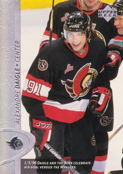 #302 Alexandre Daigle - Ottawa Senators - 1996-97 Upper Deck Hockey