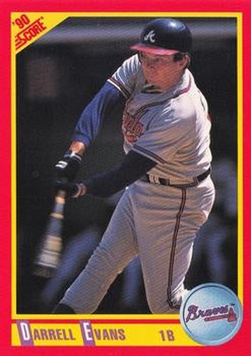 #302 Darrell Evans - Atlanta Braves - 1990 Score Baseball
