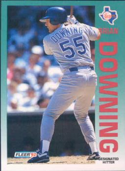 #302 Brian Downing - Texas Rangers - 1992 Fleer Baseball