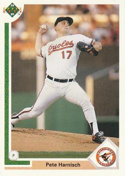 #302 Pete Harnisch - Baltimore Orioles - 1991 Upper Deck Baseball
