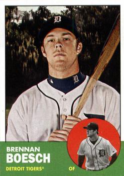 #302 Brennan Boesch - Detroit Tigers - 2012 Topps Heritage Baseball