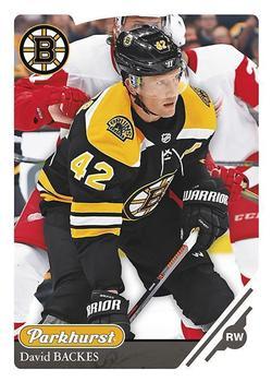 #302 David Backes - Boston Bruins - 2018-19 Parkhurst Hockey