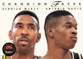 #302 Derrick McKey / Antonio Davis - Indiana Pacers - 1993-94 SkyBox Premium Basketball