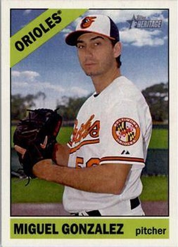 #302 Miguel Gonzalez - Baltimore Orioles - 2015 Topps Heritage Baseball