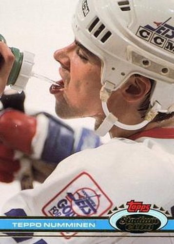 #302 Teppo Numminen - Winnipeg Jets - 1991-92 Stadium Club Hockey
