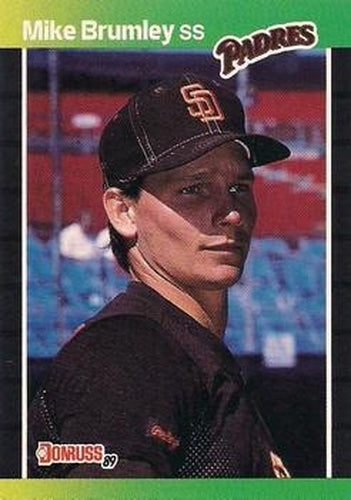 #302 Mike Brumley - San Diego Padres - 1989 Donruss Baseball