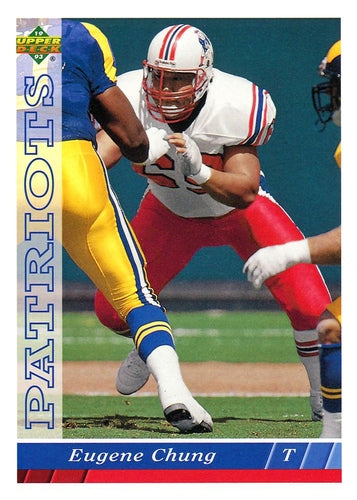 #302 Eugene Chung - New England Patriots - 1993 Upper Deck Football