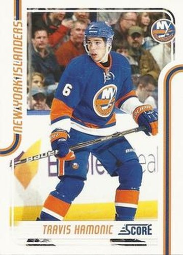#303 Travis Hamonic - New York Islanders - 2011-12 Score Hockey