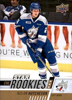 #303 Nolan Hutcheson - Sudbury Wolves - 2017-18 Upper Deck CHL Hockey