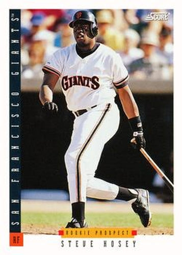 #303 Steve Hosey - San Francisco Giants - 1993 Score Baseball