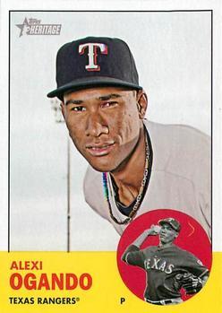 #303 Alexi Ogando - Texas Rangers - 2012 Topps Heritage Baseball