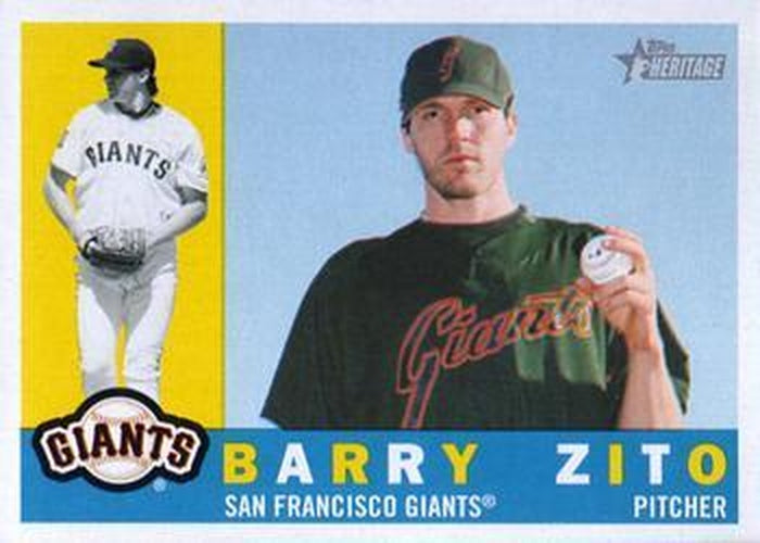 #303 Barry Zito - San Francisco Giants - 2009 Topps Heritage Baseball
