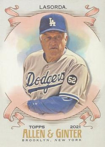 #303 Tommy Lasorda - Los Angeles Dodgers - 2021 Topps Allen & Ginter Baseball